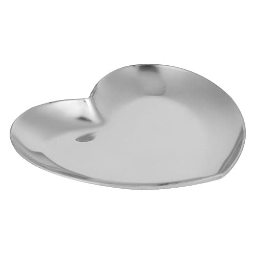 Heart Shaped Art Palette - Stainless Steel Nail Art Palette for DIY Paint Mixing - Silver thumbnail 4