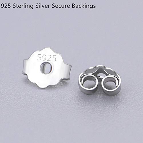 Pargleev Cute Butterfly Stud Earrings Sterling Silver 925 Dainty Cubic Zriconia Crystal Studs Gifts for Women Girls thumbnail 5