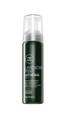 Tea Tree Lavender Mint Curl Refresh Foam, Hair Mousse, For Coarse, Curly + Dry Hair, 6.8 fl. oz. - Image 1
