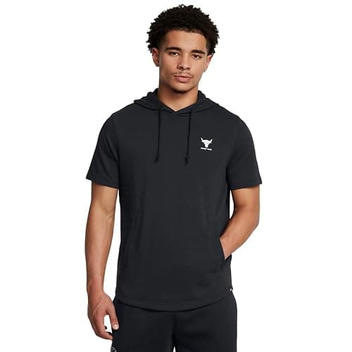 Under Armour mens Project Rock Payoff Short Sleeve Terry Hoodie - Image 1