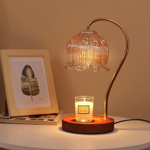 Candle Warmer Lamp with Dimmer - Electric Candle Lamp with Timer for Jar Candles Scented Candles with 2 Bulb thumbnail 3