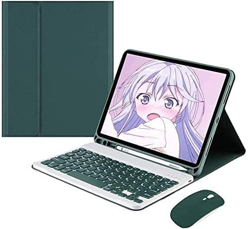 PboyiqiS Keyboard Case for iPad 11th(A16)/iPad 10th Generation 2022 with Mouse Detachable Wireless Bluetooth Keyboard Pencil Holder Slim Leather Cover for iPad11/iPad10, (Teal) - Image 1