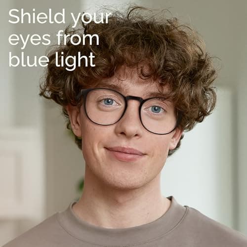 IBOANN Blue Light Blocking Glasses Women/Men, Round Fashion Retro Frame, Vintage Fake Eyeglasses with Clear Lens thumbnail 8