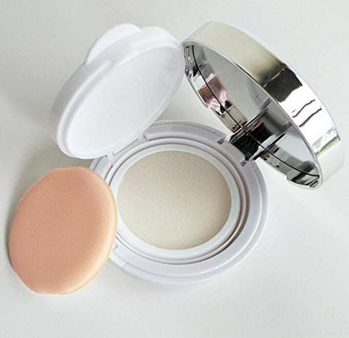 DNHCLL White Empty Luxurious Portable Air Cushion Puff Box BB Cream Container Dressing Case Powder Box with Air Cushion Sponge Powder Puff and Mirror(15ml,0.5oz) thumbnail 3