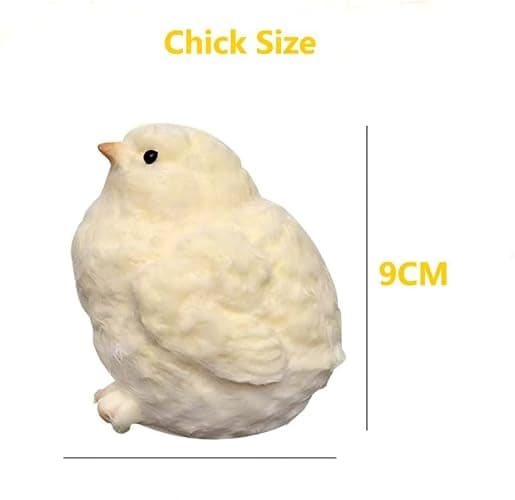 1 Pcs Handmade Chick Taba Squishies Toys, Cute Soft Fidget Toys Stress Relief Squeeze Toys, Chick Toy Party Bags Fillers for Boys Girls Birthday Party Easter Gifts (Chicken) - Chicken thumbnail 3