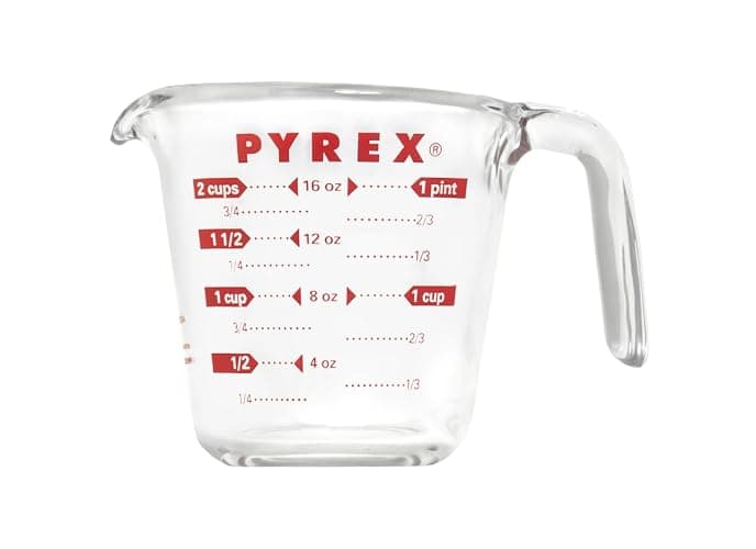 Pyrex Prepware 6001075 Measuring Cup, Red Graphics, Clear thumbnail 6