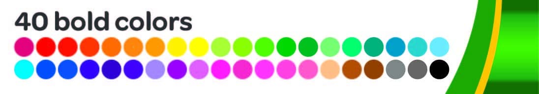 Crayola Ultra Clean Washable Markers (40ct), Colored Markers for Kids, Coloring Book Marker Set, Stocking Stuffers for Kids, Christmas & Holiday Gifts, Ages 3+ thumbnail 5