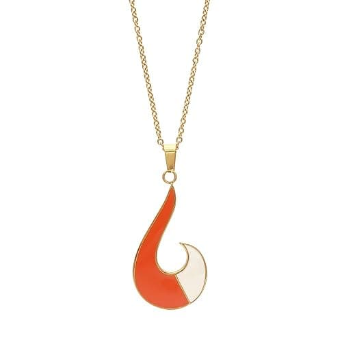 ZAG STORE - Miraculous Ladybug - Rena Rouge Fox Necklace, Gold White Ornage - Image 1