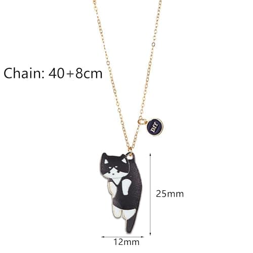 3Pcs Friendship BFF Necklace Cute Kitty Cat Pendant Necklaces Funny Little Cat Choker Necklace for Women Men Best Friends Jewelry Gift | BFF, Friendship, Cute Kitty Cat, Gift, Funny Little Cat thumbnail 2
