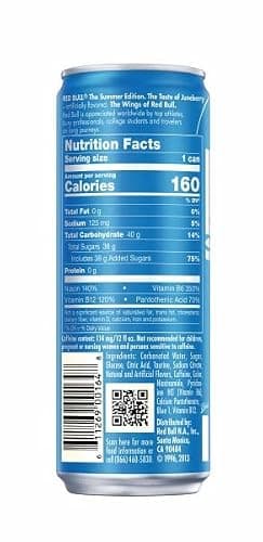 Red Bull Sea Blue Edition Energy Drink, Juneberry, with 114mg Caffeine plus Taurine & B Vitamins, 12 Fl Oz, Pack of 24 Cans thumbnail 3