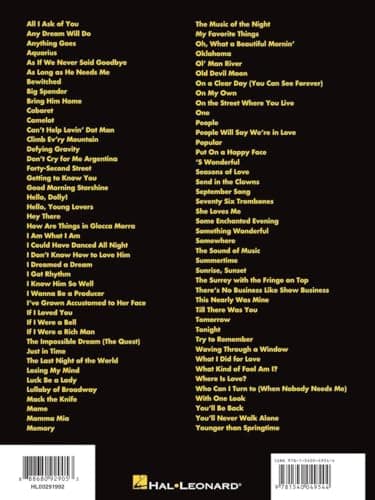 The Best Broadway Songs Ever - 6th Edition | Piano/Vocal/Guitar Songbook | 85 Essential Broadway Classics for Musicals and Theater Performers | Sheet Music for Piano Singers and Guitarists thumbnail 2