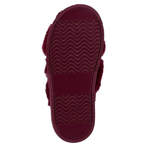 Juicy Couture Women's Faux Fur Slide Sandal Slippers, Open Toe, Comfortable Indoor Outdoor House Shoes thumbnail 4