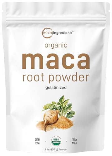 Organic Maca Root Powder, 2 Pound, Gelatinized for Better Absorption, Rich in Antioxidants, Help Energy, Stamina, Endurance, Strength and Immune System, No GMOs, Vegan Friendly and Peru Origin - Image 1