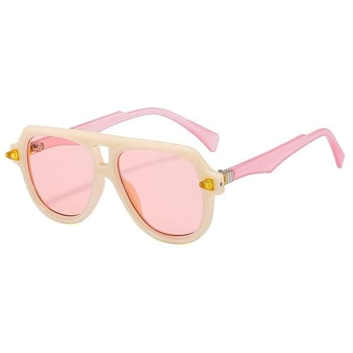 LANGSER Sunglasses Women Retro Gradient Shades UV400 Men Rivets Sun Glasses - Image 1