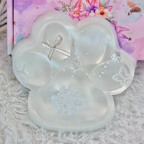 Pawfect Tail Big Taba Squishy Cat Paw, 5 in Large Paw Squeeze Toy Transparent & Milky White for Stress Relief and Relax, Sticky Squishies Fidget Toys for Party Favors Novelty Things Birthday Gift thumbnail 7