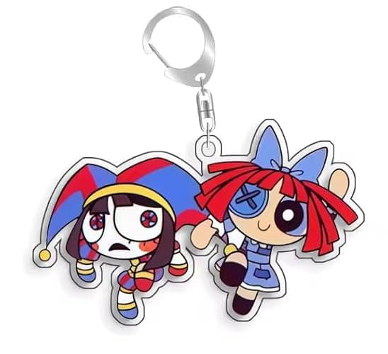 TADC Acrylic Keychain Collection – Pomni, Ragatha, Jax, Kinger, Bubble, Caine & Zooble - Image 1