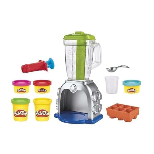 Play Doh Swirlin' Smoothies Toy Blender Playset, Play Kitchen Appliances, Kids Arts and Crafts Toys for 3 Year Old Girls and Boys and Up thumbnail 5