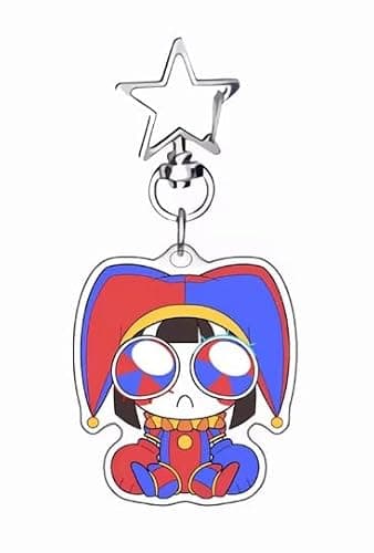 TADC Cute Sitting Acrylic Character Keychain Anime Keyring Pomni Jax Kinger Ragatha Gangle Zooble Caine - Image 1