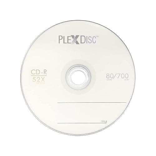 PlexDisc CD-R Blank Discs 700MB 52X Logo Top Recordable Media - 50 Pack Cake Box (FFP) Blank CDs CDR Disc thumbnail 2
