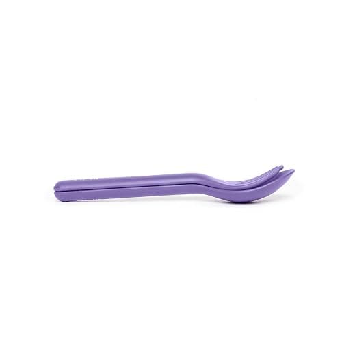 Omie OmieBox Kids Utensils Set with Case - 2 Piece Plastic, Reusable Fork and Spoon Silverware with Pod for Kids (Lilac) thumbnail 6