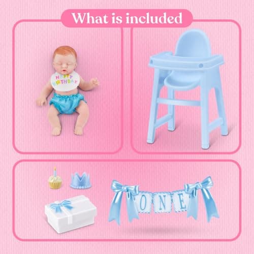 My Mini Birthday Series 1 by ZURU – Collectible Mystery Capsule Baby Doll with Birthday Party Theme, Accessories & Playset, UNbox Celebration Surprises for Girls & Collectors. thumbnail 4