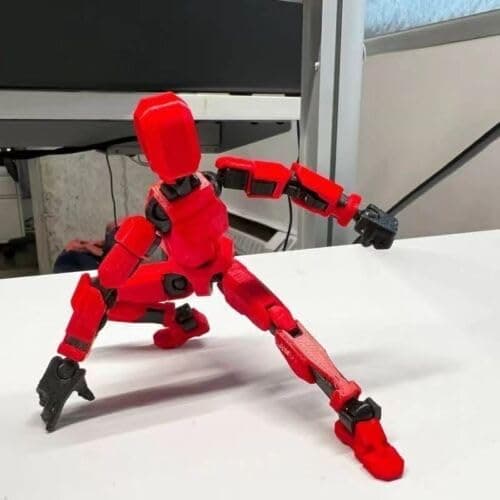 DANONI Assembly Completed- Upgrade 3D Printed Multi-Jointed Action Figures,Titan 13 Action Figure,Nova 13 Action Figure,Dummy Robot 13 Action Figures Set,Multiple Accessories, Desk Decoration(Red) thumbnail 8