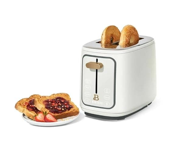 Drew Barrymore White Icing 2 Slice Toaster with Touch-Activated Display thumbnail 6
