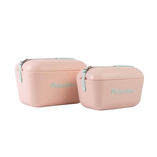 Kühlbox | Passive Kühlbox | Kühltaschen Polar in Retro Vintage Design aus Kunststoff mit polystyrol (Airpop) thermische Isolierung - 12 L - Pink thumbnail 2