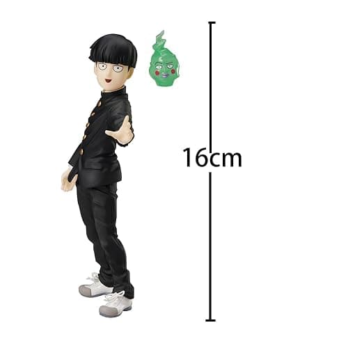 YLQANONG Mob Kageyama Shigeo Figures Interchangeable Heads Mob Anime Figure Statues PVC Anime Action Figurine 6.3IN thumbnail 3