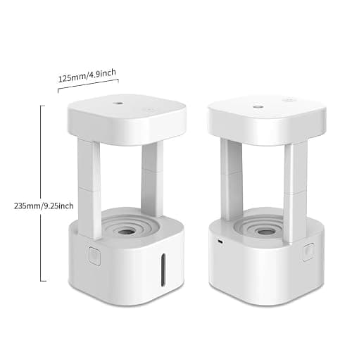 Anti Gravity Water Droplets Air Humidifier, 7 Colorful Anti Gravity Cool Mist Diffuser Humidifier Essential Oil Diffuser Levitating Water Drops Auto-Off Air Aroma Night Light for Bedroom Office Home thumbnail 2