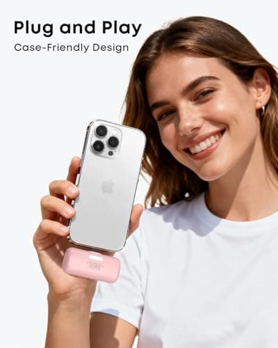TOUGH ON Mini Portable Charger 5000mAh Power Bank PD Fast Charging, LCD Display Small Battery Pack Compatible with iPhone 14,13,12 Pro/Plus/Pro Max,11 and More thumbnail 7