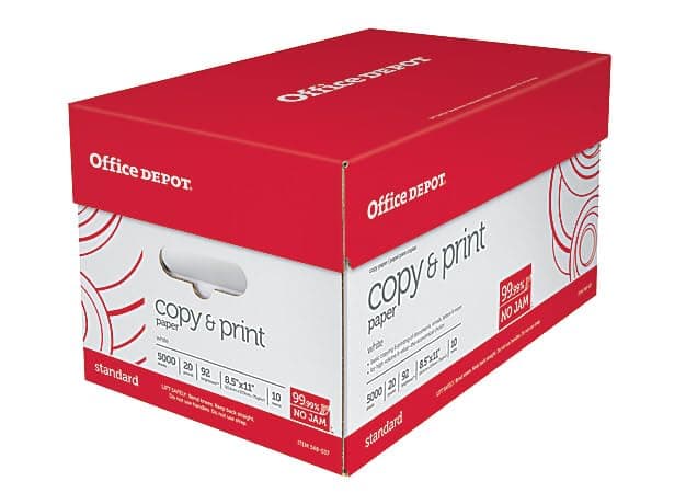 (8.5"" x 11"") - Multi-Use Copy & Printer Paper Brightness 92, Case of 10 Reams - 5,000 Pages Total thumbnail 5