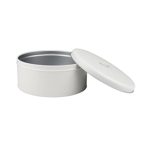 Fauevav Metal Rustic Cookie Tin with Lid White Multipurpose Farmhouse Storage Container VintageTin Containers for Cookies Candy Brownies Snacks Chocolate Cake Craft Holiday Party Gift Box thumbnail 7