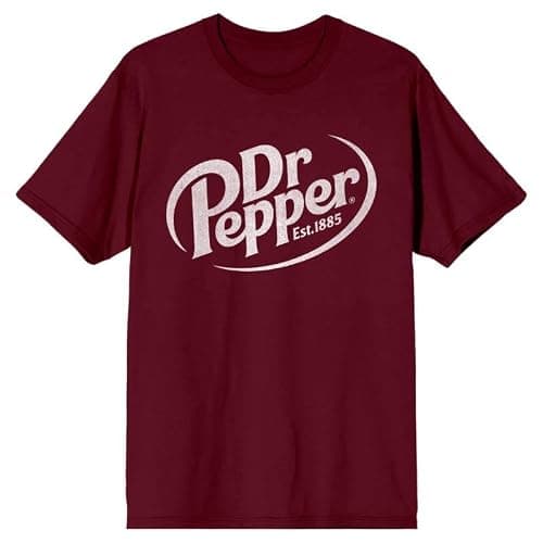 Dr. Pepper Logo Maroon T-Shirt - Image 1
