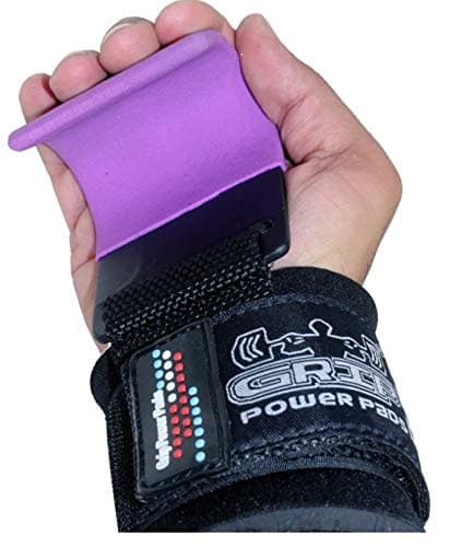 Weight Lifting Rod Hooks Heavy Duty Wrist Wraps Power Weight Lifting Training Gym Grips Straps Set of 2 thumbnail 4