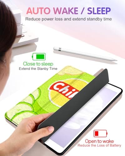 Uppuppy for iPad 9th/8th/7th Generation Case 10.2 Inch Girls Cute Boys Kids Women Folio Cover Pencil Holder Food Cartoon Cool Men Design Funny Fun Teen Cases for iPad 7/8/9 Gen A2602 A2270 A2197 thumbnail 5