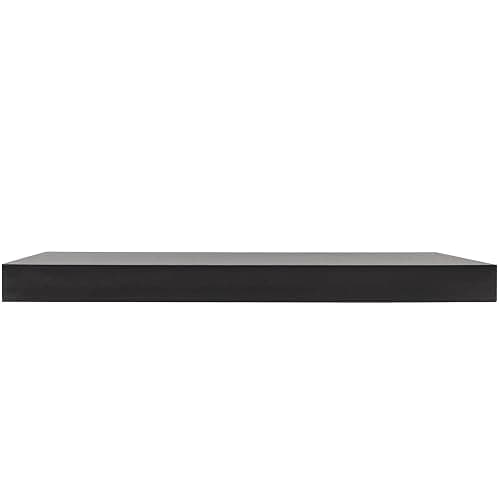 WOLTU Wandboard Wandregal CD DVD Regal Bücherregal Schweberegal Holz Board 110x22.9x3.8cm schwarz für Büro, Wohnzimmer, Schlafzimmer, Küche RG9316sz thumbnail 7