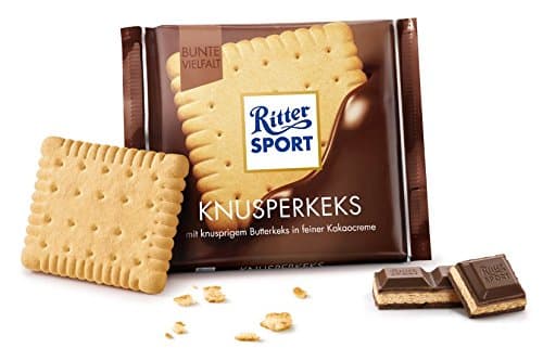 Ritter Sport Butter Biscuit Milk Chocolate, 100g, Chocolate Sharing Bar thumbnail 3