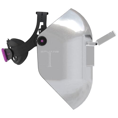 Tefuawe Flip Up Chopped Fiberglass Sugar Scoop Welding Helmet, Medium Cut top and Bottom Sugar Scoop Pipeline Welding Hood thumbnail 2