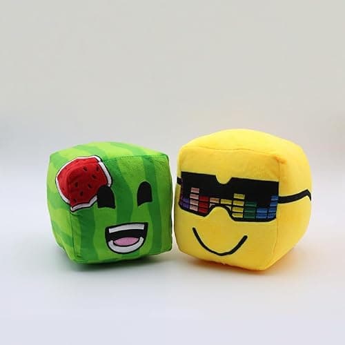 QueenKa Sunny and Melon Plush 15cm/5.9inch, Sunny and Melon Merch Plush Toys, for Fans and Friends Large Beautifully Plushie Doll (Yellow and Green) thumbnail 2
