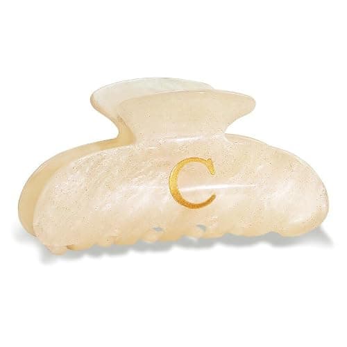 Fohufo Teen Girl Gifts Trendy Stuff 2025 - Letter Hair Clips, Cute Initial Hair Clips for Girls Gift, 8-18 Year Old Girl Birthday Gifts, Hair Claw Accessories for Girls, Christmas Gift - Letter C - Image 1