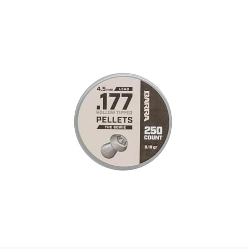 Barra Airguns Bowie Hollow Tipped Pellets for Pellet Gun, 0.177 Caliber 4.5mm Pellet, Hunting Grade, Powerful Penetration for Small Game Hunting, Increased Accuracy, 250 Count thumbnail 5