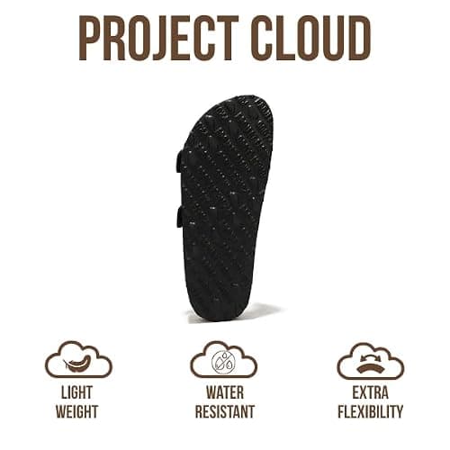 Project Cloud Genuine Leather Flat Sandals Women 2025 Beach Essentials Womens Sandals Memory Foam Vacation Essentials Slides for Women Footwear (Venita) thumbnail 5
