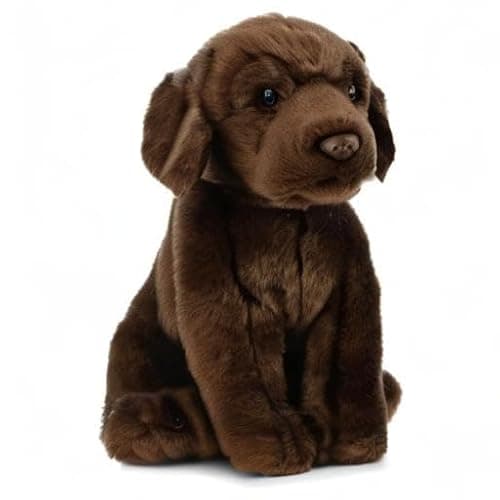 Living Nature Chocolate Labrador Soft Toy – 20cm Brown Realistic Cuddly Dog Plush – Stuffed Animal Gift for Kids & Dog Lovers thumbnail 9
