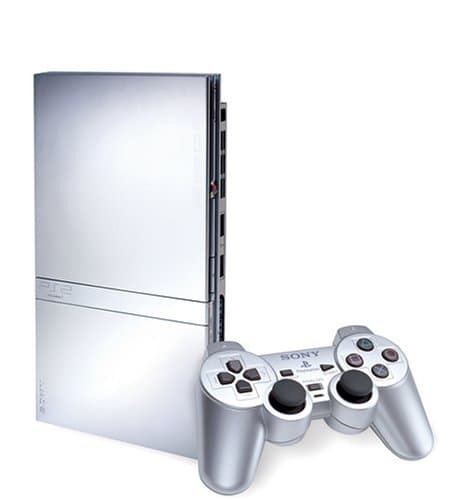 PlayStation 2 Slim Console - Silver (Renewed) thumbnail 2