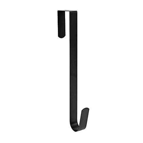 Sattiyrch 15" Wreath Hanger for Front Door,Sturdy Steel Wreath Door Hanger,Over The Door Hanger Hook (Black,1) - Image 1