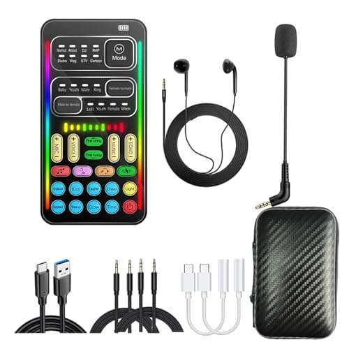 I9 Voice Changer Sound Card Kit, 16 Effects for Gaming & Streaming - Image 1