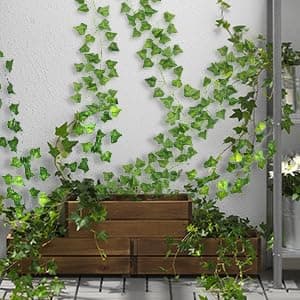 CQURE 42 Pack 294Ft Artificial Ivy Garland,Ivy Garland Fake Vines UV Resistant Green Leaves Fake Plants Hanging Vines for Home Kitchen Wedding Party Garden Wall Room Decor thumbnail 3