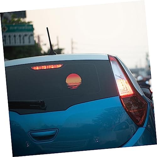 WOFASHPURET 2pcs Sunset Pattern Car Window Stickers Sunset Graphic Decals Auto Body Truck Decals for Car Decoration thumbnail 9