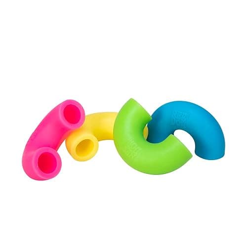Schylling NeeDoh Mac 'N' Squeeze - Sensory Squeeze Toy - Contains 4 Squishy Noodles - 3" Wide - Color May Vary (Pack of 1) thumbnail 9
